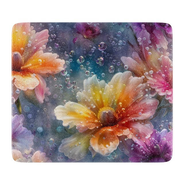 Flower Art Cutting Board (Front)