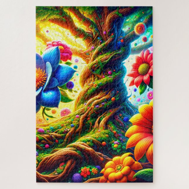 Flower Art Jigsaw Puzzle (Vertical)