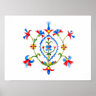 Flower art poster