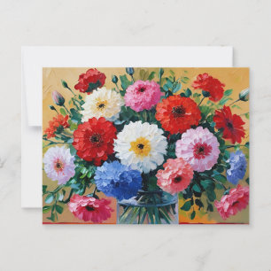 Flower Art Print Postcard