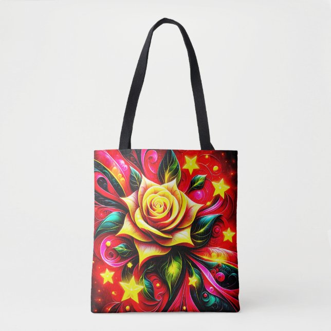 Flower Art Tote Bag (Front)