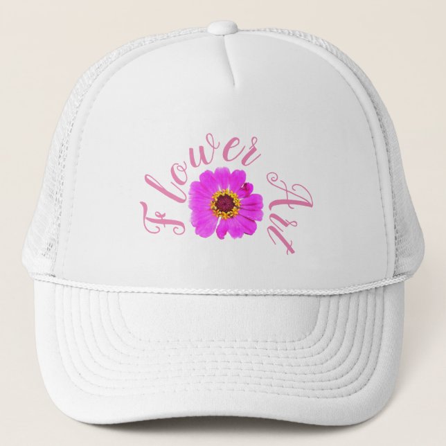 FLOWER ART Truckers Hat  (Front)