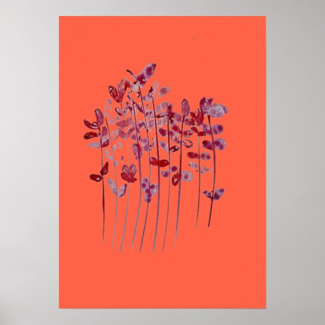 Flower Artwork Poster (Front)