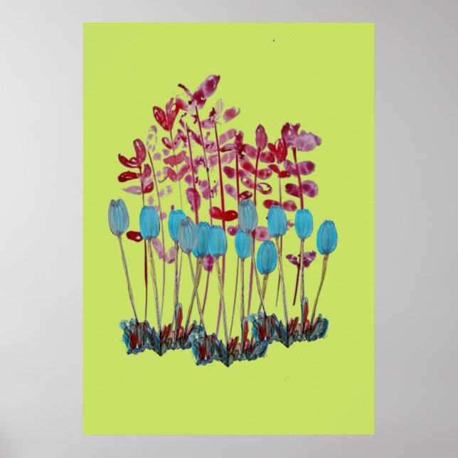 Flower Artwork Poster (Front)