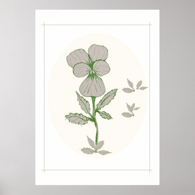 Flower Artwork Poster (Front)