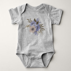flower baby bodysuit