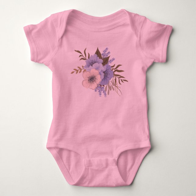 flower baby bodysuit (Front)
