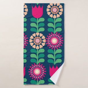 flower background vintage/illustration bath towel