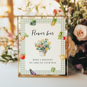 Flower Bar Bridal Shower Table Sign Off The Market