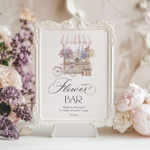 Flower Bar Fresh Off the Market Elegant Poster