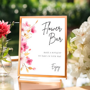 Flower Bar Sign Love in Bloom Bridal Shower