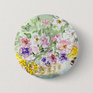 'Flower Basket' Button