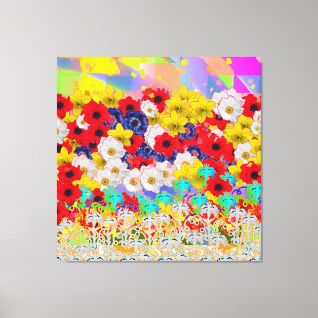Flower Basket  Canvas Print (Front)