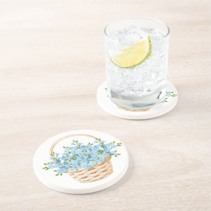 Flower Basket Stone Coaster