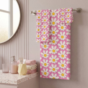 Flower Bath Towel Set