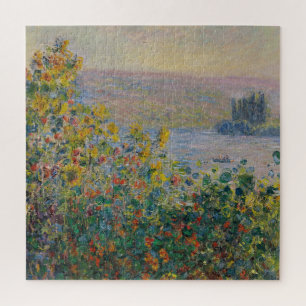 Flower Beds at Vétheuil Monet Jigsaw Puzzle