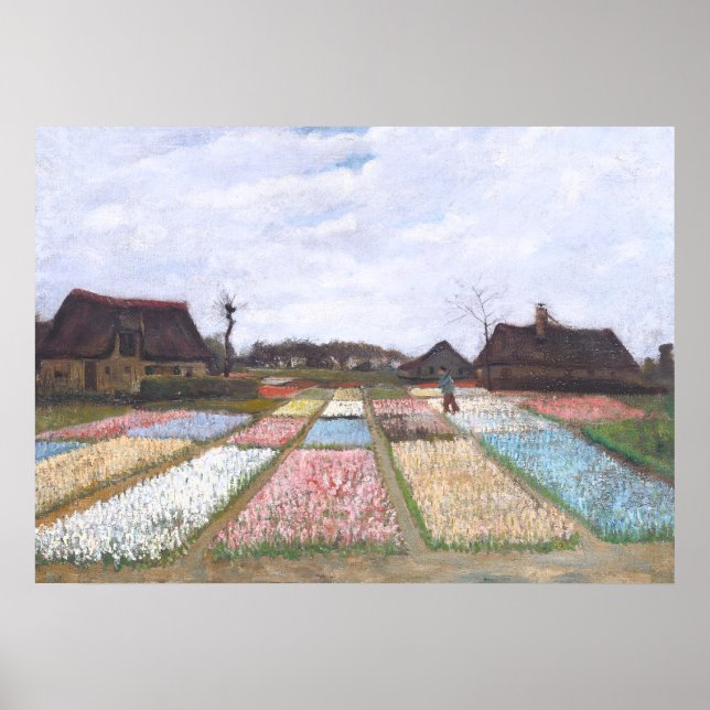 Flower Beds in Holland by Vincent van Gogh Poster (Front)