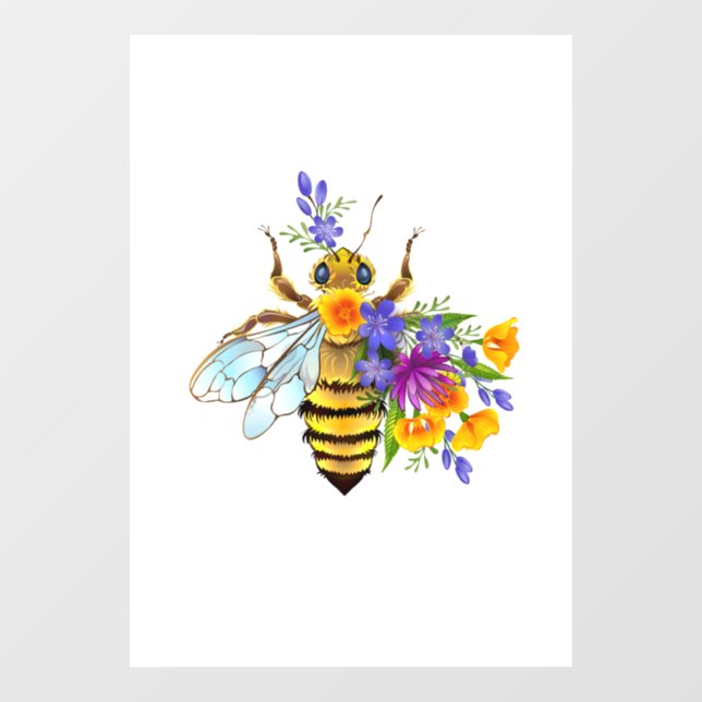 Flower bee with wild plants (Sheet)