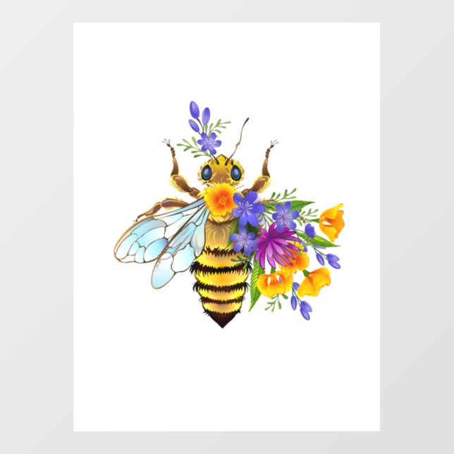 Flower bee with wild plants (Sheet)