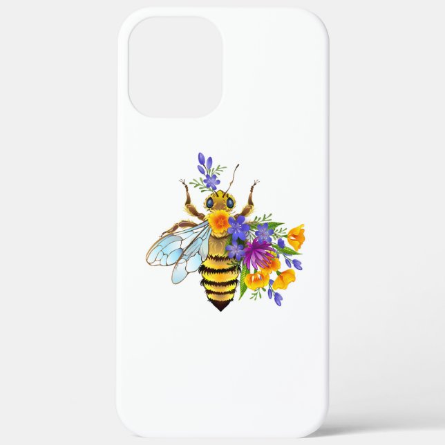 Flower bee with wild plants Case-Mate iPhone case (Back)