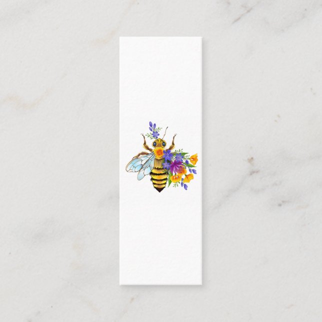 Flower bee with wild plants loyalty card (Front)