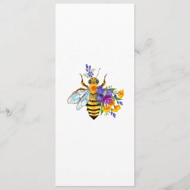 Flower bee with wild plants menu (Front)