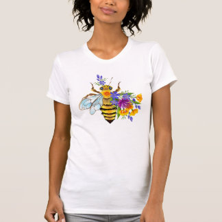 Flower bee with wild plants T-Shirt