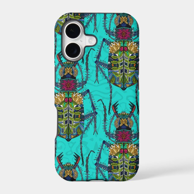 flower beetle turquoise (Back)