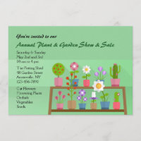 Flower Bench Invitation