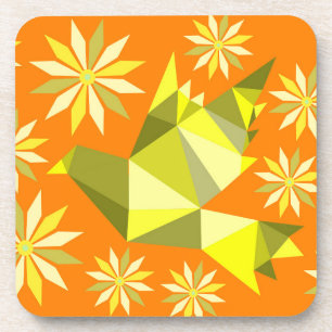 FLOWER BIRD BEVERAGE COASTER