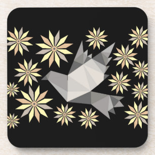 FLOWER BIRD BEVERAGE COASTER