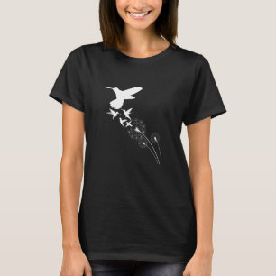 Flower Bird Dandelion Hummingbird T-Shirt