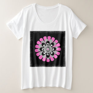Flower Bloom Blush Plus Size T-Shirt