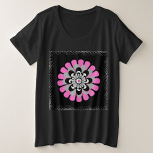 Flower Bloom Blush Plus Size T-Shirt