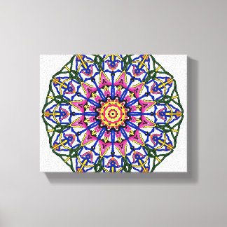 Flower bloom Mandala Canvas Print