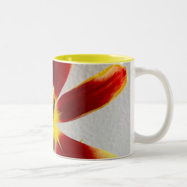 Flower Bloom Two-Tone Coffee Mug (Right)