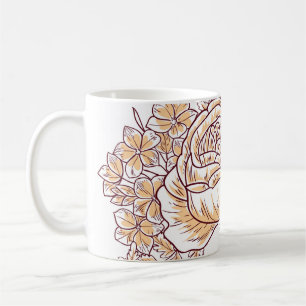 Flower blossom. Abstract elegance seamless pattern Coffee Mug