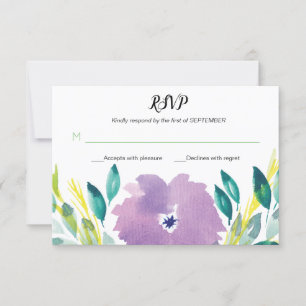 Flower Blossom RSVP Card
