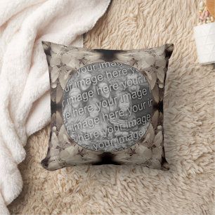 Flower Blossoms Abstract Add Your Photo Cushion