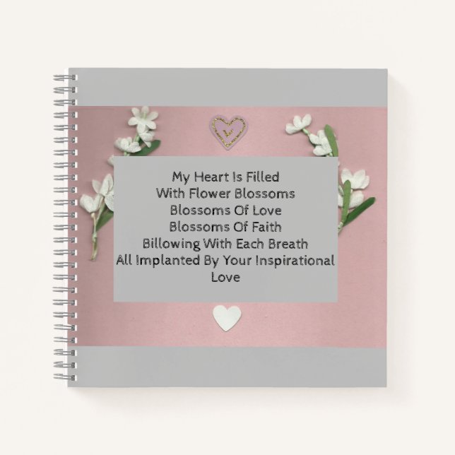 Flower Blossoms  Notebook (Front)