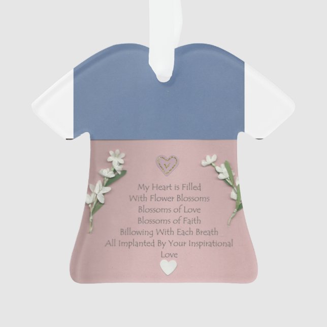 Flower Blossoms Ornament (Front)