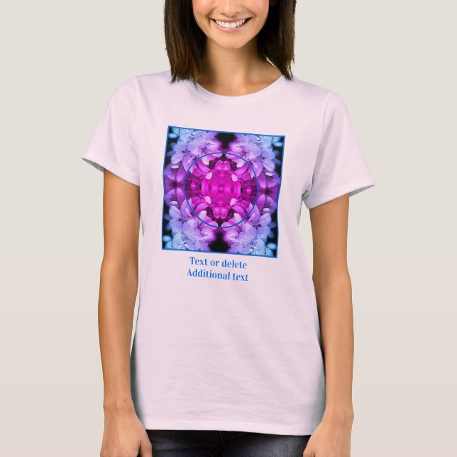 Flower Blossoms Tinted Create Your Own Photo T-Shirt (Front)