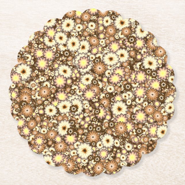 flower bomb3B Paper Coaster (Front)