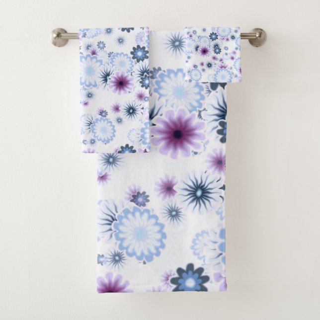 flower bomb 4 bath towel set (Insitu)