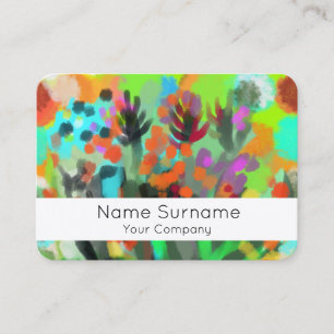 Flower boquet business card
