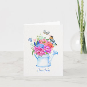 flower bouquet aesthetic card