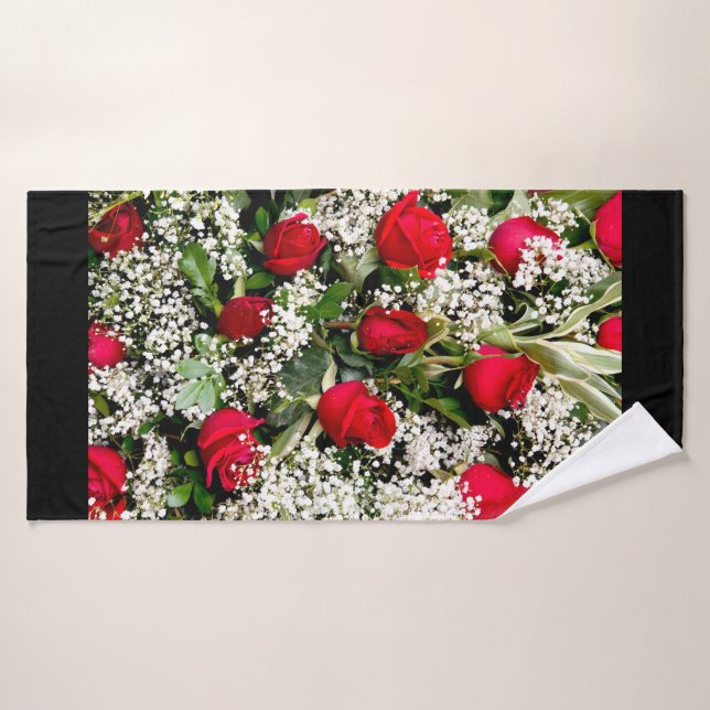 Flower Bouquet Bath Towel Set (Bath Towel)