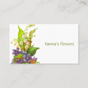 Flower Bouquet Business Card