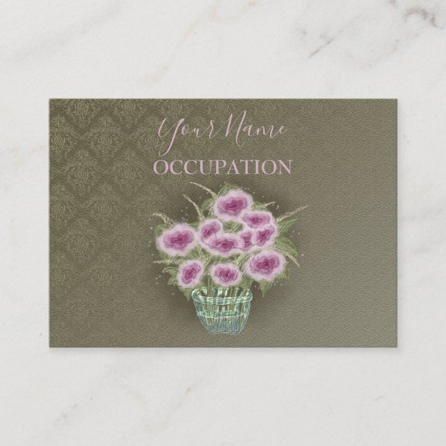 Flower Bouquet - Business Card (Front)