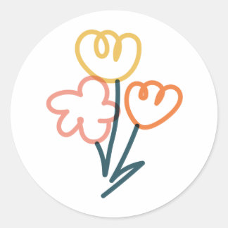 Flower bouquet , colourful doodle Sticker